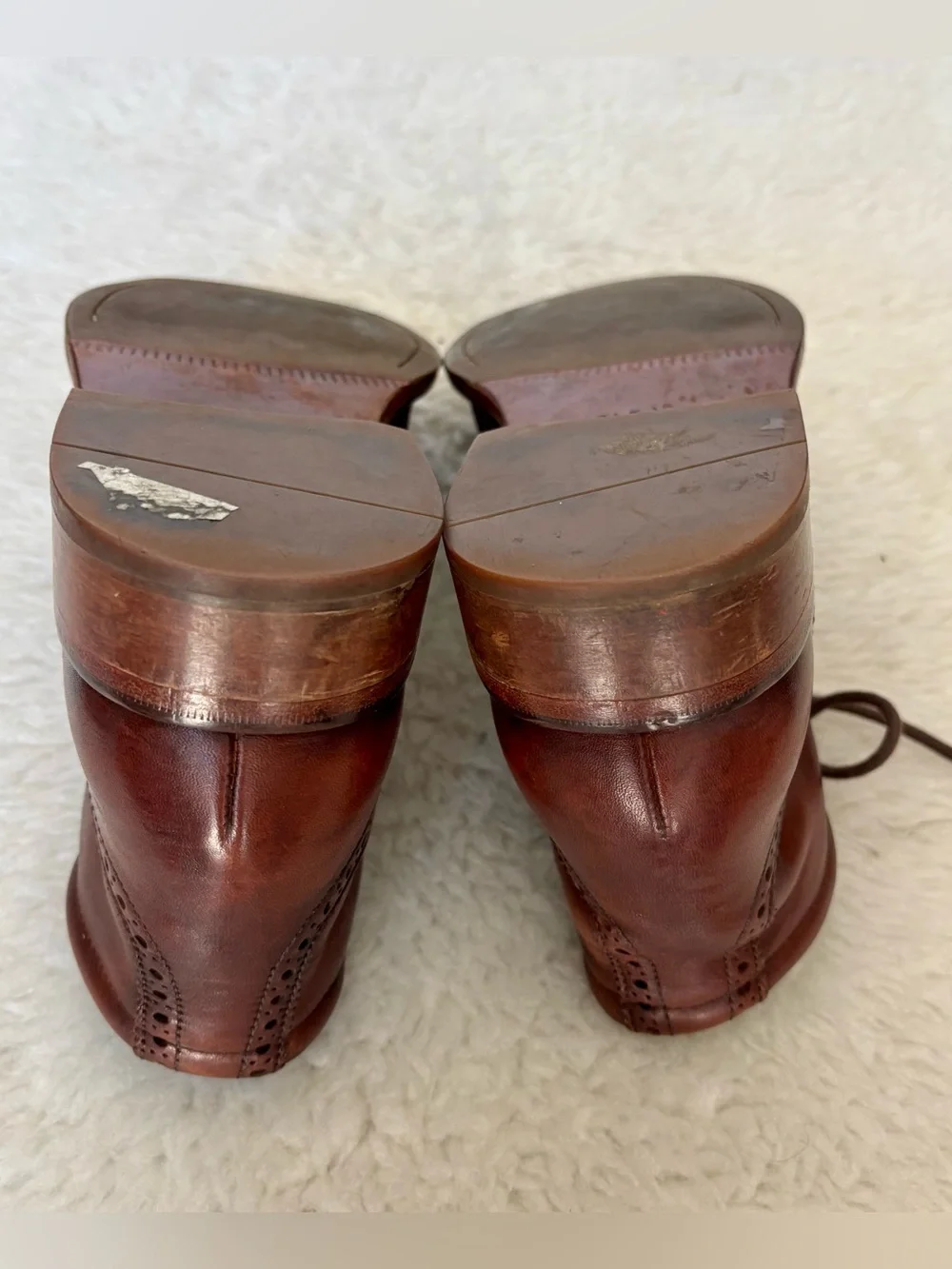Cole Haan Liam C11053 Men's Brown Leather Wingtip Lace-Up Chukka Boots size 9 M